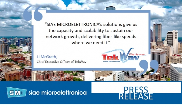 TEXOMA COMMUNICATIONS RELIES ON SIAE MICROELETTRONICA BACKHAUL SOLUTIONS TO FUEL NETWORK EXPANSION