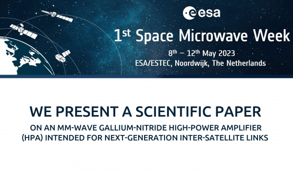WE WILL ATTEND AT THE FIRST SPACE MICROWAVE WEEK