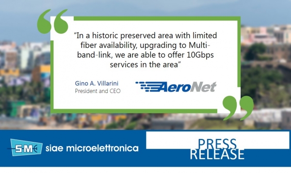 AERONET CHOOSES SIAE MICROELETTRONICA MULTI-BAND LINKS FOR NETWORK EXPANSION