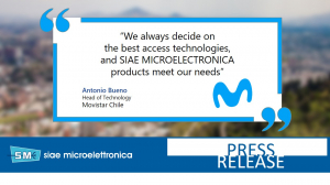 Movistar Chile selects SIAE MICROELETTRONICA as one of the providers for its 5G backhaul network