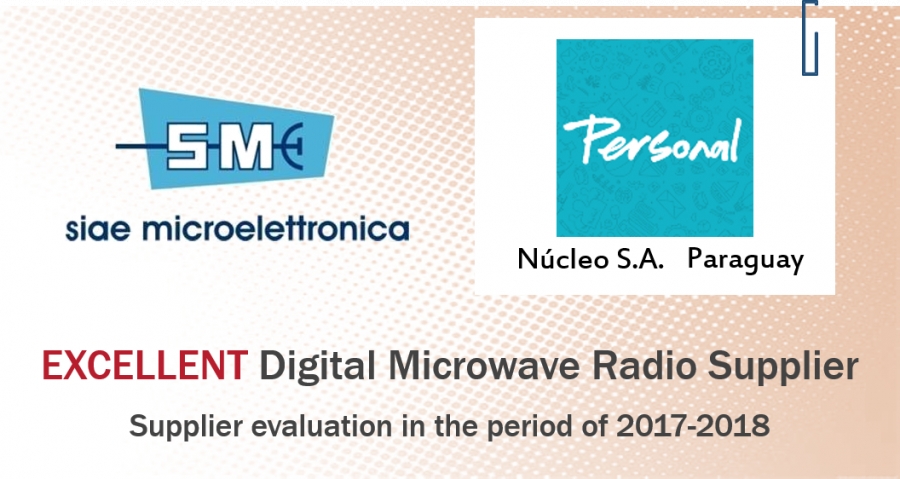 Núcleo S.A. recognizes to SIAE MICROELETTRONICA an Excellent supplier award