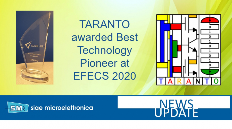 TARANTO is awarded ‘Best Technology Pioneer’ at EFECS 2020